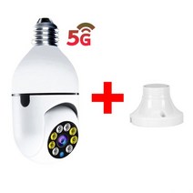 CCTV 방범 보안 감시 IP 카메라 현관 문 스마트폰 가정용 매장 무선 초소형 펫 씨씨티비 360° 5g e27 led 전구 풀 hd 1080p 홈 wifi cctv ip, 전용 카메라 흰색