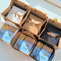 넬리 수세미 선물세트 소규모 돌잔치 개업 답례품, 박스종이가방