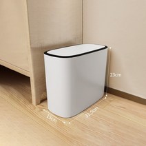 주방 욕실 쓰레기통 뚜껑이 있는 쓰레기통 방수 14L 12L 10L 가정용 쓰레기통 쓰레기통 집 사무실용 컨테이너, 06 10L without box