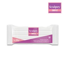 스컬피 수플레(souffle) 198g 폴리머클레이 (oven-bake clay), 흰색 (White) 198g