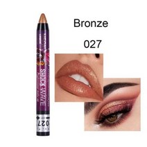 아이쉐도우 아이메이크업 아이 스틱 글리터 섀도우 팔레트 펄아이 애교살 눈화장 new 36 color 펜 립 펜슬 방수 2 in 1 ey shadow 방수 오래 지속되는 진주 펜, 27브론즈