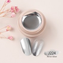 윤곽 게이지 복사기 GDCOCO 페인팅 젤 UV 네일 블랙 화이트 반영구 파스텔 바니시 실버 골든 컬러 스파 고양이 눈 석고 잉크 5g, [124] J224 mirror silver