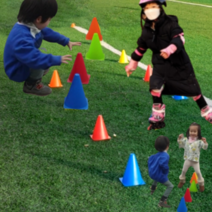 미니 라바콘 축구콘 반환점 삼각콘 콘 10개, 오렌지