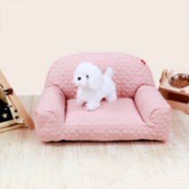 엔터펫 반려견 침대 겸용 쇼파, 베이비핑크