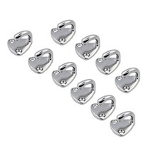 호환 낚시배 바다낚시배요트 부품 보트 오픈 펜더 후크 316 스테인레스 스틸 해양 펜더 후크 액세서리 보트 및 천막, 10개