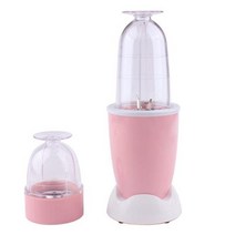 미니제빙기 JIQI 다기능 전기 과즙 미니 휴대용 블렌더 베이비 푸드 밀크 쉐이크 믹서 분말 분쇄기 과일 주, 02 Pink_01 220V