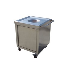 잔반처리대 식당 주방 급식 퇴식구 음식물 수거대, 70x70x80+15를 가진 R28 둥근 구멍