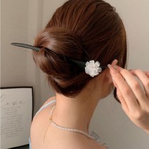 앤시오 나무 비녀 머리핀 올림머리
