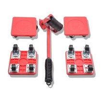 가구 무거운짐 옮기는 도구 피아노 냉장고 옮기기 도비 바퀴 5 개대 발동기 세트 무거운 물건 운송 리프터 휠 바 이동 장치가있는 4 륜 발동기 롤러, 를 입력