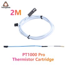 3D프린터 써미스터 카트리지 케이블 pt1000 pro 고온 450c for printer, 3개, 2m