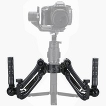 카메라 짐벌 양손 손떨림 안정기 DSLR 방지 거치대 액션캠 브라켓, free