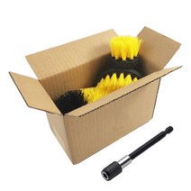Allsome 3 pcs 전기 드릴 청소 브러쉬 스폰지와 확장 첨부 파일 타일 그라우트 전원 스크러버 욕조