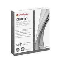 Cranberry USA Cranberry CR8466 Carbon Dental Dam Non-Latex Powder-Free Spearmint Scented 6x6 Dark, 1