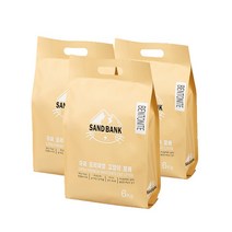 집사공간 샌드뱅크 고양이 모래 6kg * 3 (18Kg), 무향