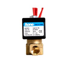 솔레노이드밸브 물용 VA212-3N 1/4인치 상시닫힘형 쏠밸브, DC12V, 1개