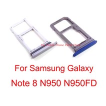 10 PCS 삼성 갤럭시 노트 8 Note8 N950 N950U N950FD 마이크로 SD 카드 소켓 홀더에 대 한 단일/듀얼 Sim 트레이 슬롯 홀더, [08] Dual Sim  Gold