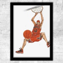 더 퍼스트 슬램덩크 굿즈 판플랫 THE FIRST SLAM DUNK 극장판 smb001, 블랙 프레임, 밀리터리그린27