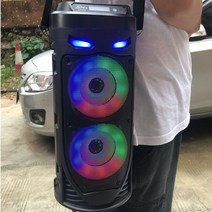 큰 광장 댄스 휴대용 블루투스 스피커 led 다채로운 빛 soundbar column ktv soundbox wireless subwoofer hifi boombox, zqs6122