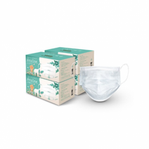 브레센 숨쉬기편한 데일리마스크 50매입 숨쉬기편한 여름용 대용량 일회용마스크, 화이트, 1개, 200매입