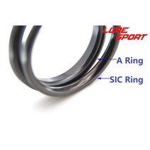 티타늄 초리대 초릿대 LureSport 2 15 개/몫 size2.550 SIC 링 블랙 반지 가이드로드 빌딩 구성 요소 수리, 09 Size 16 (10pcs)