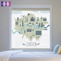 창데코 키즈실사 블라인드 롤스크린 런던