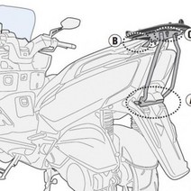 GIVI 킴코 G-Dink 300 지딩크300 (18-21) 모노락 전용 탑박스 브라켓 - SR6111 (탑박스에 포함된 모노락 플레이트 사용)