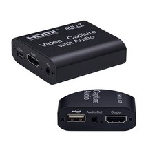 1인방송 라이브장비 Rullz-4K 1080P USB 2.0 HDMI 비디오 캡처 카드 오디오 녹화 동글 게임 라이브 스트리, 02 With Audio