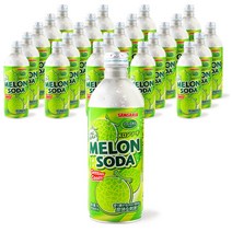 산가리아 멜론 소다 음료 500ml x 24개 라무네사이다 일본사이다