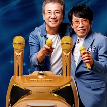 애니씽 가라오케 노래방기기 휴대용 블루투스 노래방기계 듀얼 무선 마이크, 애니씽가라오케노래방기기