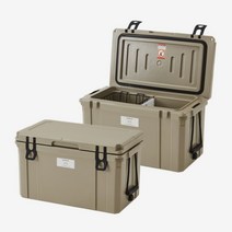 차박 캠핑용 락앤락 하드쿨러 디바이더 밤켈 쿨러 아이스박스 35L 45L, 베이지