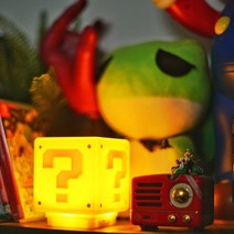 슈퍼마리오 물음표 라이트박스 버섯 무드등 닌텐도 헤드램프