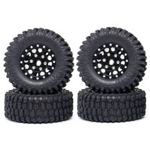 trx4m 1 세트 1.0 금속 휠 허브 1/24 RC 크롤러 자동차 축 SCX24 FMS FCX24 Traxxas TRX4M 핑크, [04] Black