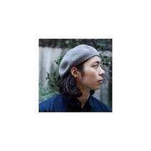 KIJIMA TAKAYUKI 니트 베레 라이트 그레이 모자