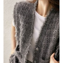 단톤조끼 여자 무스탕 경량 홈쇼핑 오버핏 패딩 조끼 니트 키작녀 데이트룩 따땃 빅사이즈 아우터