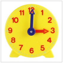 10cm 노출형 시침 분침 교육용 시계모형 수업 관찰 유아 학습 장난감 체험 시간 돌봄 방과후 초등