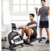 로잉머신 헬스기구 운동 실내운동 노젓기 전신운동, 블랙옐로우 접이식