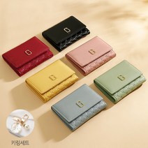 [키링세트] 데이즈원 여성 학생지갑 가죽 반지갑 카드지갑 홀더