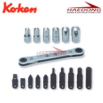 코켄 KOKEN 라체트 스패너 세트 R810D 17pcs 라쳇 셋트