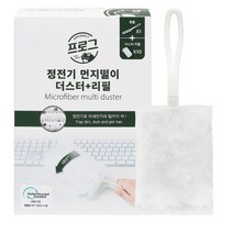 프로그 더스터 먼지떨이 리필 10p + 핸들 세트, 9세트, 화이트