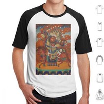 몽골텐트 몽골천막 텐트 Begtse 몽골 Thangka 페인팅 티셔츠 빅 사이즈 100 코튼 터키 휴가 텡그리 탕라 갓 유르트 센트럴