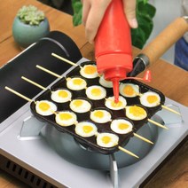 타코야끼팬 기계 타코야끼 만들기 오꼬노미야끼 냉동 문어빵팬25구 인덕션 와플후라이팬 창업 캠핑와플팬, 단일사이즈, A