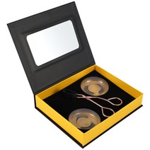 아이라이너 접착제가 없는 마그네틱 속눈썹 2 쌍 재사용 가능한 부드러운 인조 속눈썹 착용하기 쉬운 듀얼, A, 한개옵션1, 01 A
