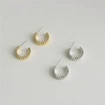 셀러허브 패션 여자 볼드 프렌치시크 오피스룩 링귀걸이 이어링