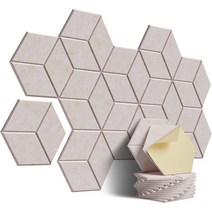 방음재 흡읍재 방음벽설치 가정용방음벽 방음부스 자체 접착 육각형 디자인 라인 음향 패널, 03=SilverGray_9mm_Hexagon