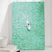 홈카페 청량한 수영장 바다 물멍 여름 그림 액자, 06화이트요트