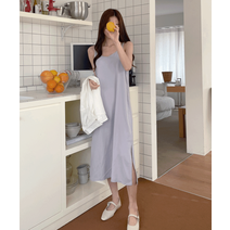 드로잉 샤틴 슬립원피스