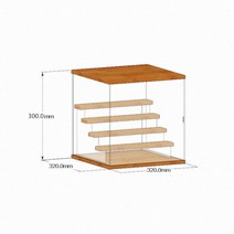 다층 계단식 인테리어 피규어 장식장 레고 아크릴 진열장 우드 취미방 꾸미기, 5단계단식32x32x30cm[클러치]