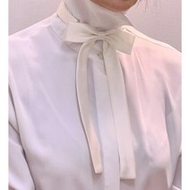 여자넥타이 정장코디 자동넥타이 솔리드 무지 셔츠블라우스 리본타이