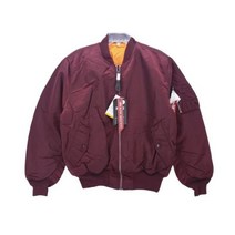 알파인더스트리 MA-1 항공점퍼 봄버 자켓 Maroon 레드 Orange REVERSIBLE