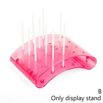 20 홀 케이크 팝 롤리팝 스탠드 디스플레이 홀더 받침대 선반 diy 베이킹 도구 u 모양 디스플레이 diy 베이크웨어, 분홍색, 쇼로
